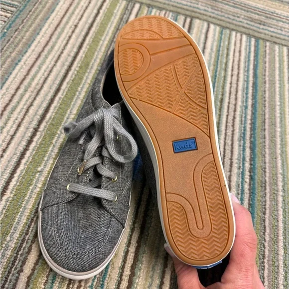 Keds Center III Canvas Lace Up in Gray Charcoal Tweed - Picture 9 of 12